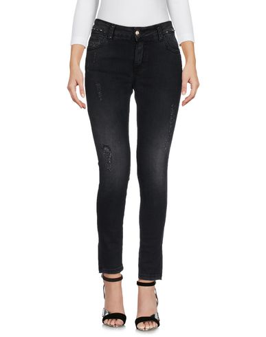 Woman Jeans Black Size 26 Cotton, Elastane