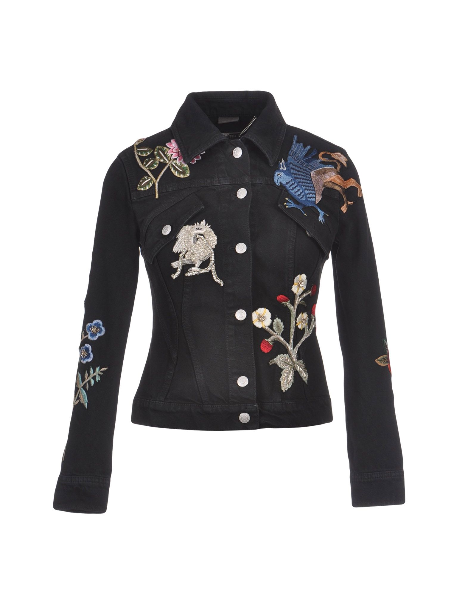 Alexander Mcqueen Denim Jacket In Black | ModeSens