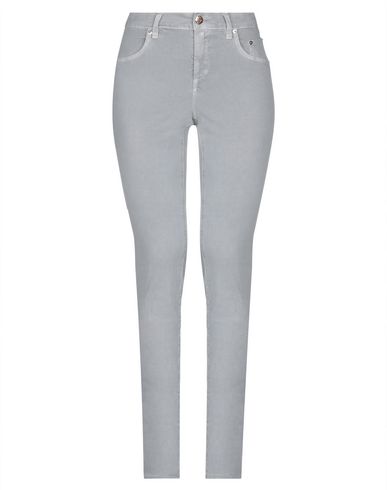 Woman Pants Grey Size 30 Cotton, Elastane
