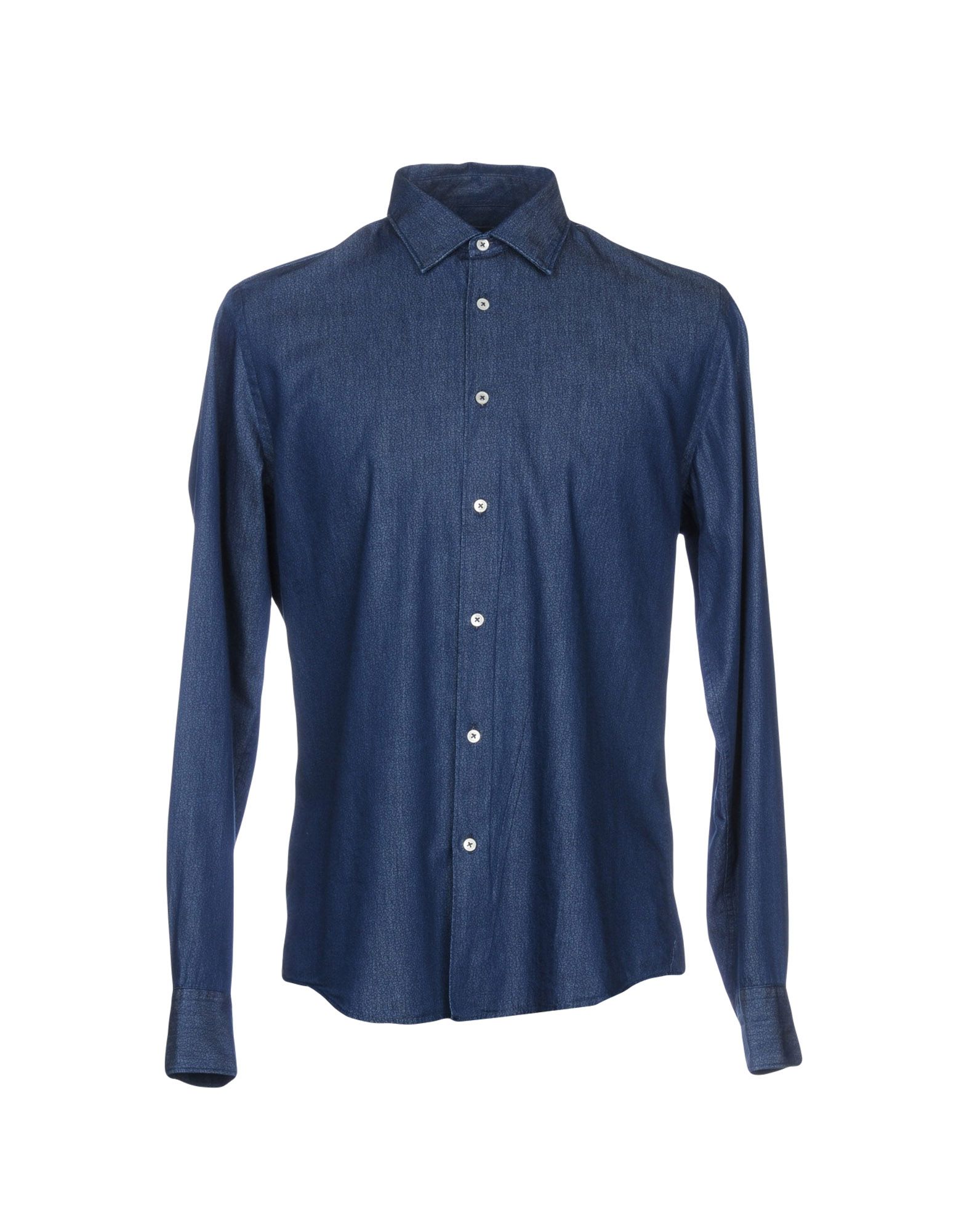 《送料無料》ALTEA メンズ デニムシャツ ブルー XS コットン 100%