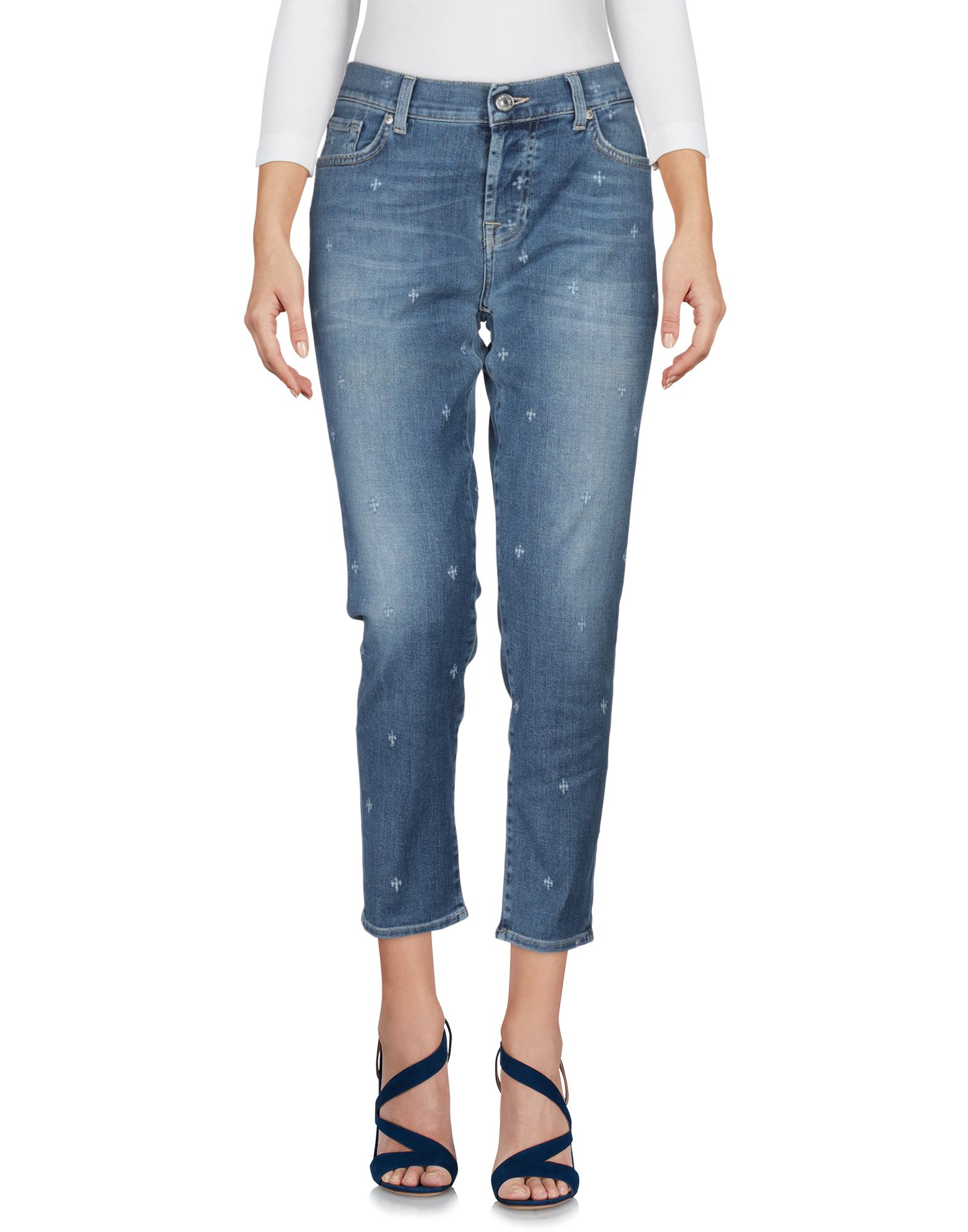 《セール開催中》7 FOR ALL MANKIND レディース ジーンズ ブルー 26 コットン 92% / ポリエステル 6% / エラストオレフィン 2%