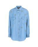 THE KOOPLES Damen Jeanshemd Farbe Blau Gr��e 3
