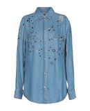 ERMANNO DI ERMANNO SCERVINO Damen Jeanshemd Farbe Blau Gr��e 2