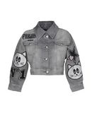 PHILIPP PLEIN Damen Jeansjacke/-mantel Farbe Grau Gre 4