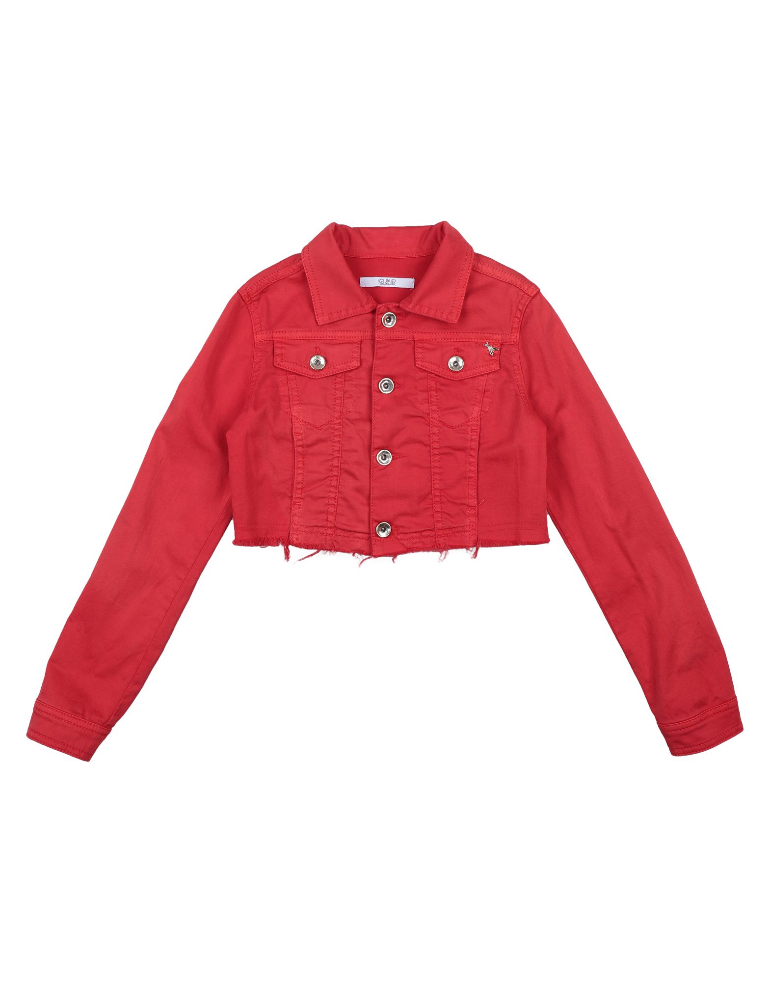 Shop Patrizia Pepe Toddler Girl Jacket Red Size 6 Cotton, Elastane