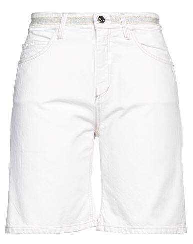 Kaos Jeans Woman Denim Shorts Ivory Size 28 Cotton In White