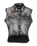 SILVIAN HEACH Damen Jeansjacke/-mantel Farbe Schwarz Gr��e 3