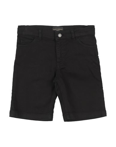 Dolce & Gabbana Babies'  Toddler Boy Denim Shorts Black Size 6 Cotton, Elastane