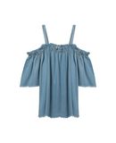 KI6? WHO ARE YOU? Damen Jeanshemd Farbe Blau Gr��e 5