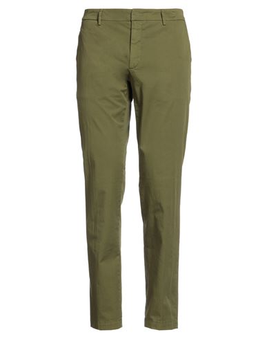 Maison Clochard Man Pants Military Green Size 33 Cotton, Elastane