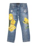 DOLCE & GABBANA M�dchen 3-8 jahre Jeanshose Farbe Blau Gr��e 1