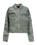 SUPERDRY Damen Jeansjacke/-mantel Farbe Milit�rgr�n Gr��e 5
