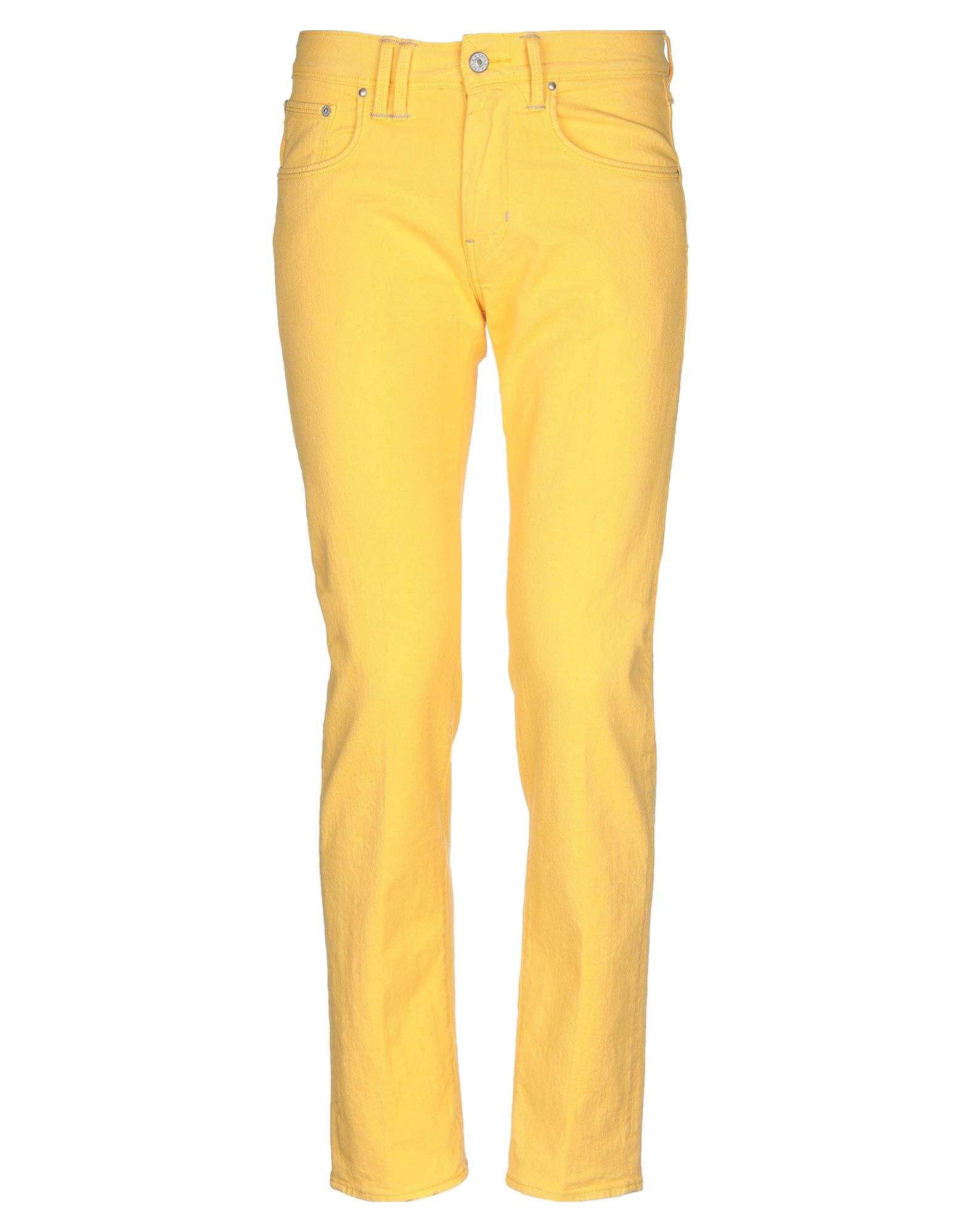 yellow denim pants