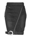 PHILIPP PLEIN Damen Jeansrock Farbe Schwarz Gre 3