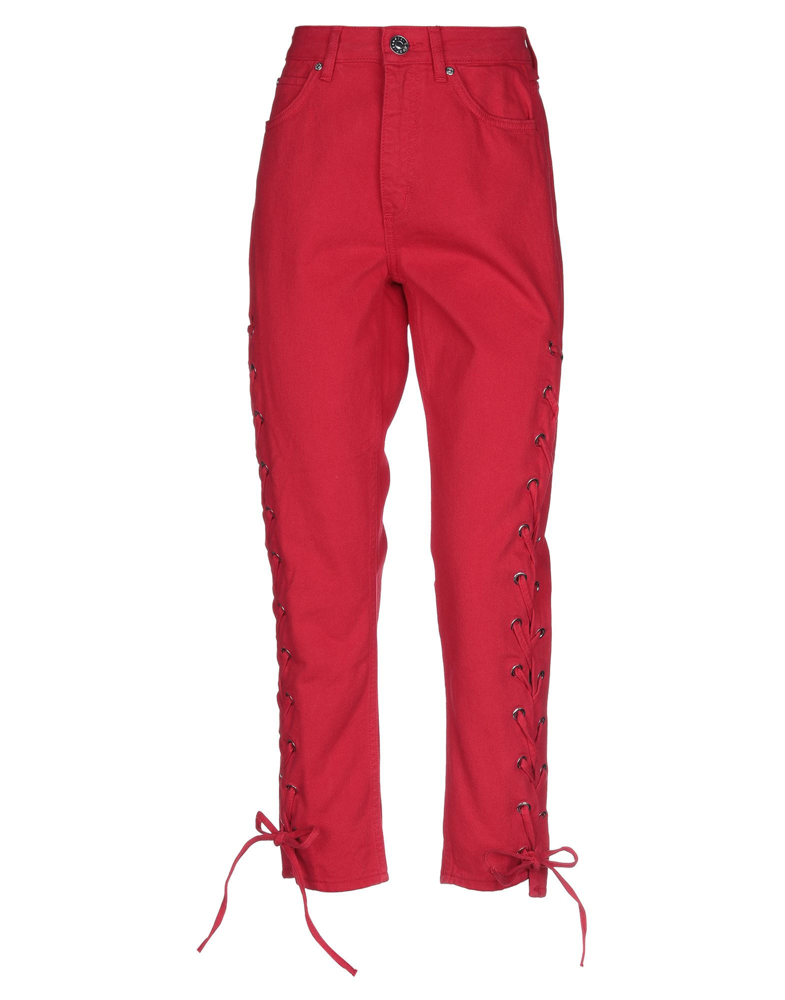 Sandro Denim Pants In Red