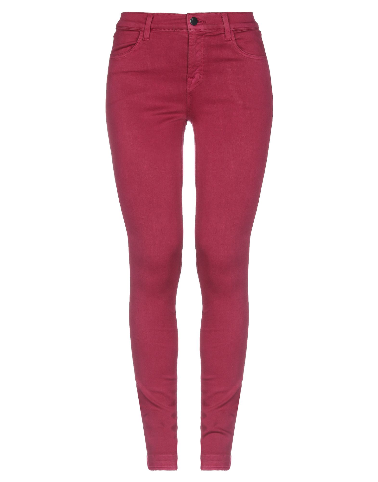 Shop J Brand Woman Jeans Garnet Size 31 Cotton, Polyester, Lycra In Red