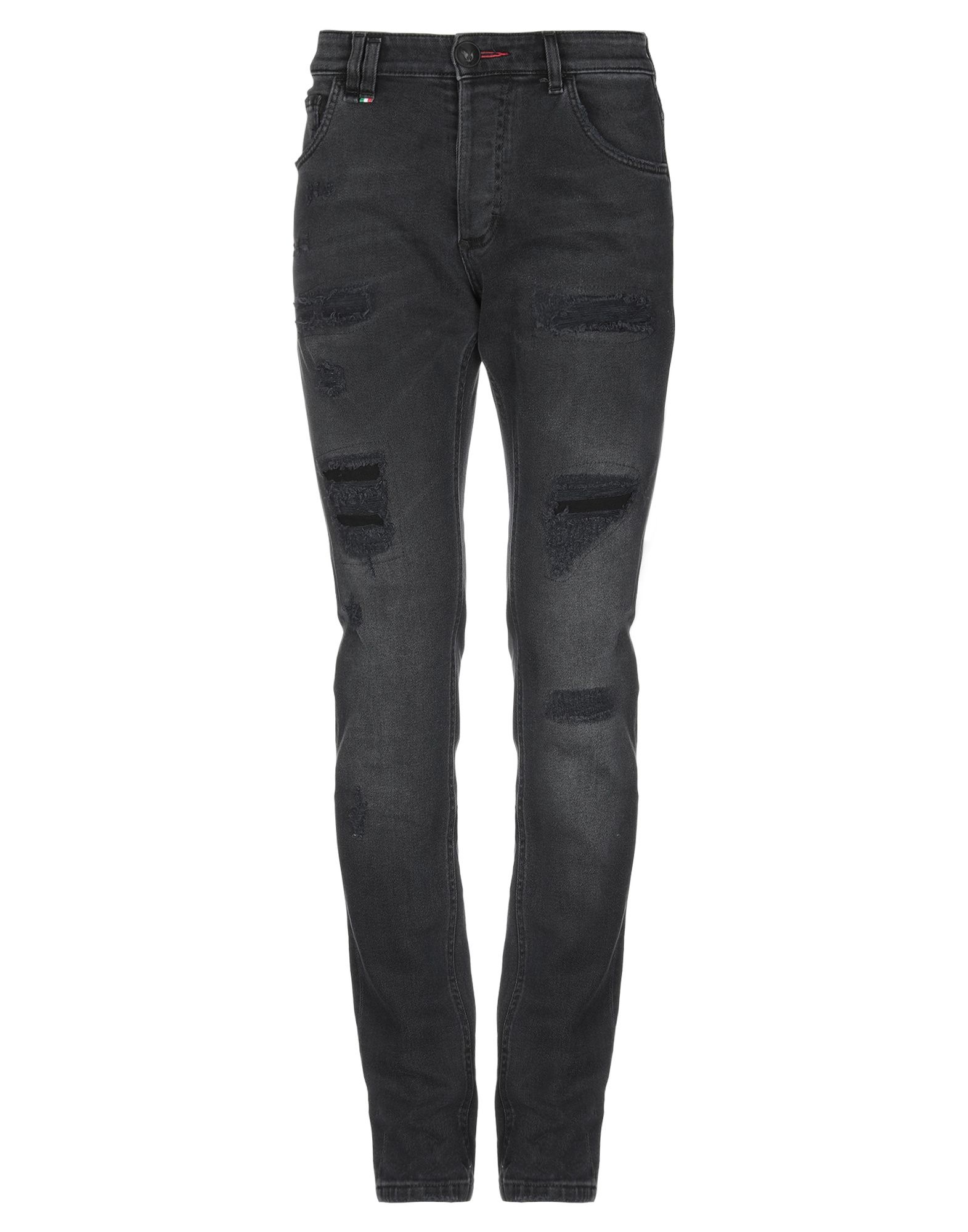 Philipp Plein Denim Pants In Black | ModeSens