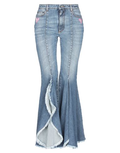 Woman Jeans Blue Size 24 Cotton, Polyurethane