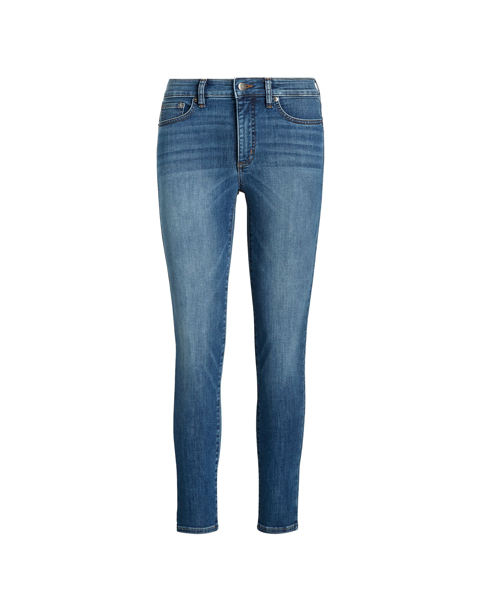 《セール開催中》LAUREN RALPH LAUREN レディース ジーンズ ブルー 2 コットン 83% / ポリエステル 15% / ポリウレタン 2% REGAL SKINNY ANKLE JEAN