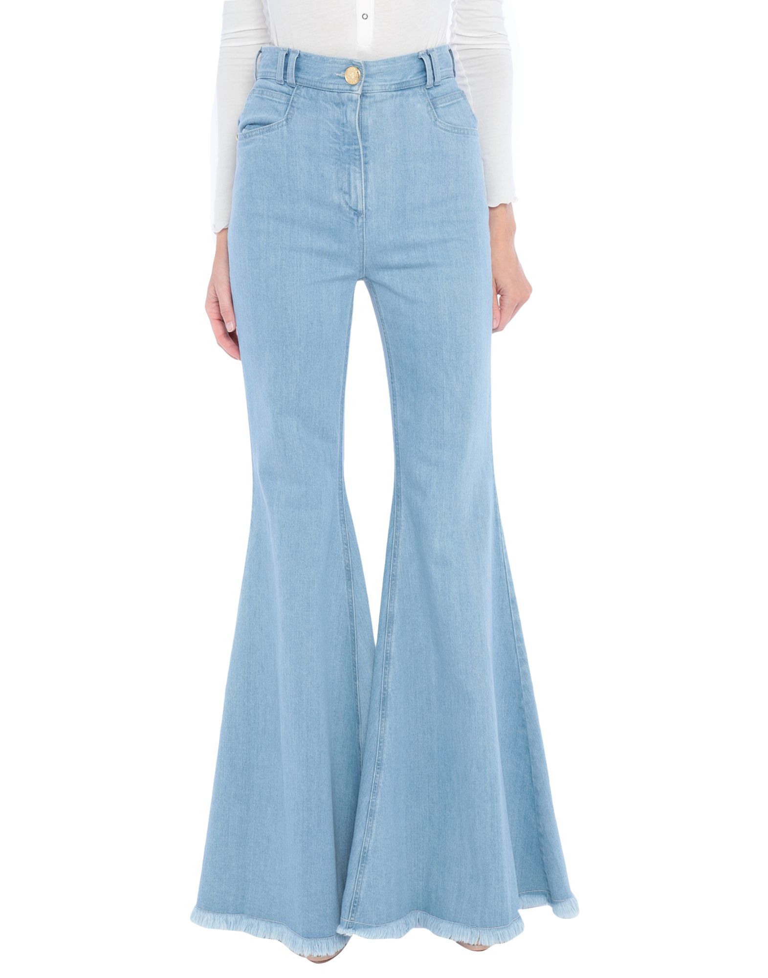 light blue balmain jeans