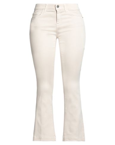 Kaos Jeans Woman Denim Pants Beige Size 28 Tencel, Cotton, Polyester, Elastane