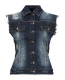 PHILIPP PLEIN Damen Jeansjacke/-mantel Farbe Blau Gre 5