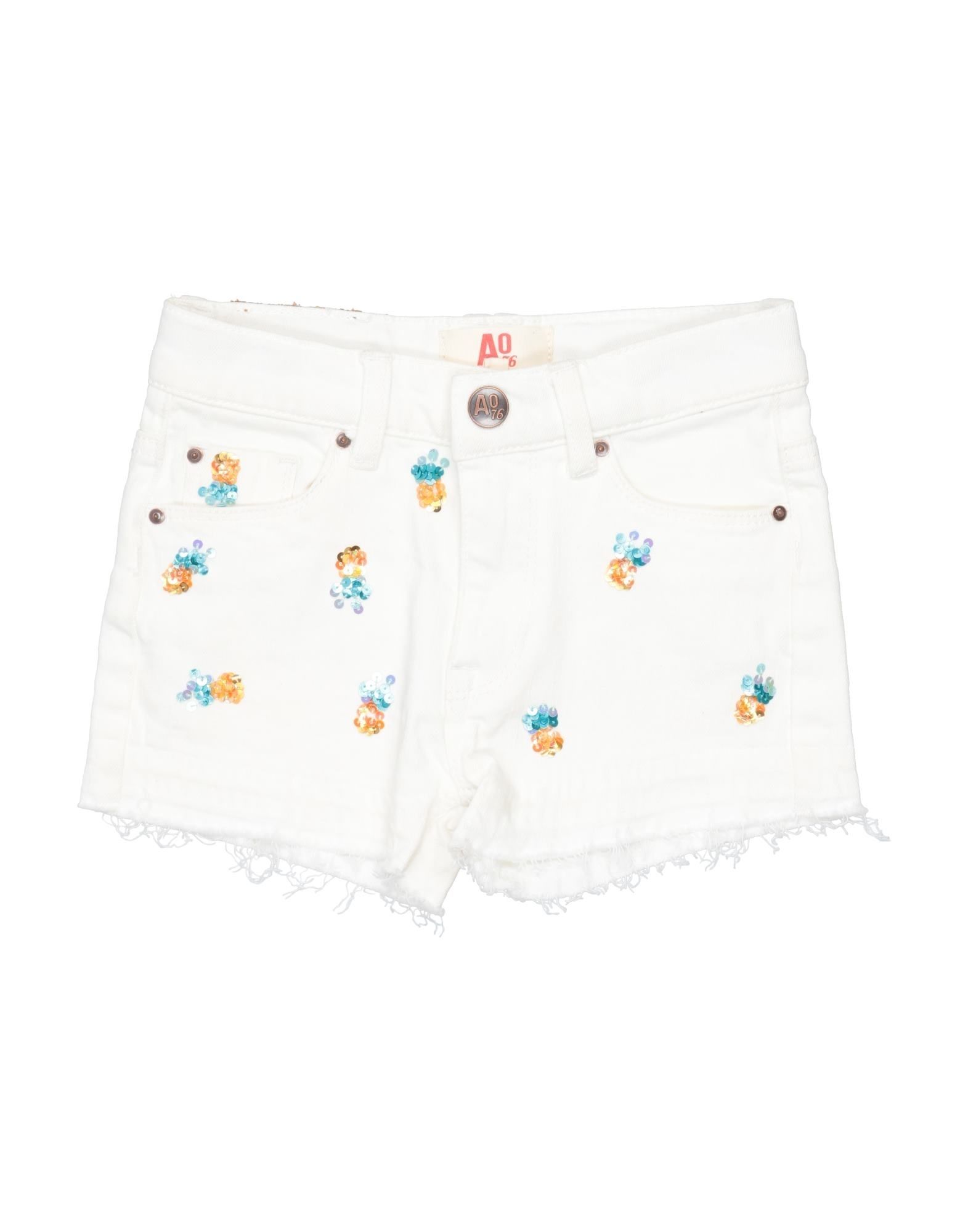 American Outfitters Kids' Denim Shorts In White
