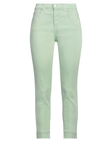 Twenty Easy By Kaos Woman Jeans Light Green Size 29 Tencel, Cotton, Polyester, Elastane