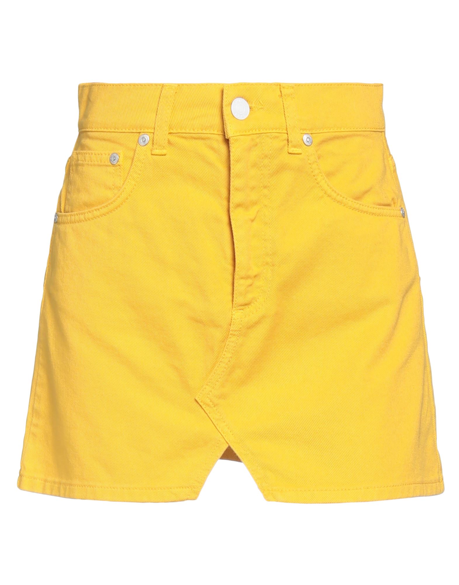 Chiara Ferragni Denim Skirts In Yellow