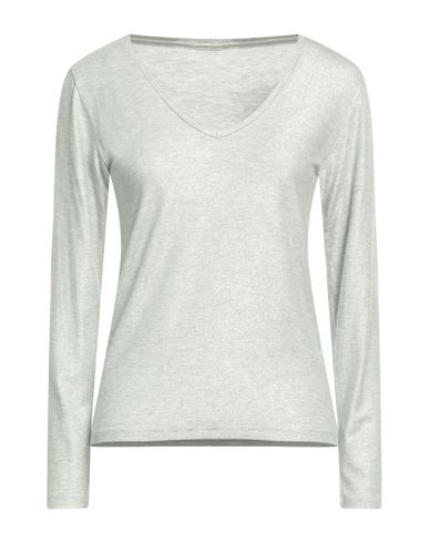 Majestic Filatures Woman T-shirt Light Grey Size 3 Viscose, Elastane