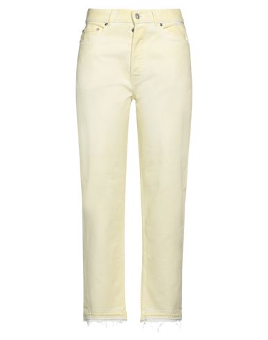 PT TORINO PT TORINO WOMAN JEANS PASTEL YELLOW SIZE 28 COTTON 