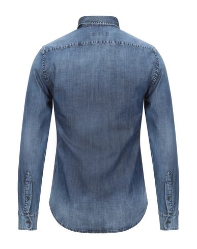 фото Джинсовая рубашка trussardi jeans