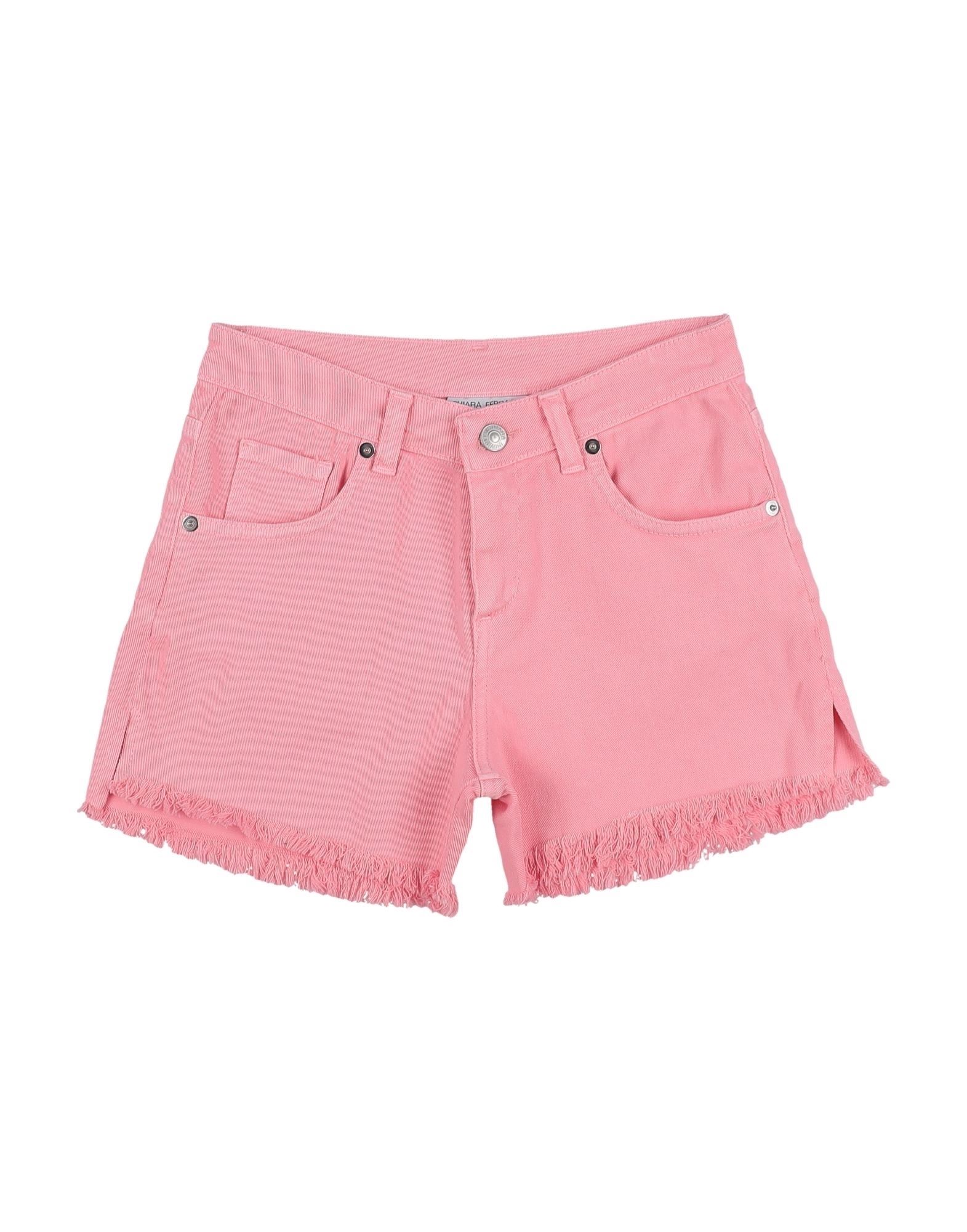 Chiara Ferragni Toddler Girl Denim Shorts Pink Size 7 Cotton, Elastane In Pink