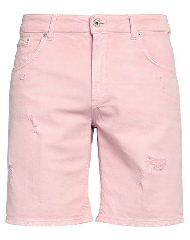 Dondup Man Denim Shorts Pink Size 34 Cotton, Elastane