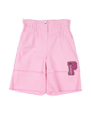 Shop Dolce & Gabbana Toddler Girl Denim Shorts Pink Size 6 Cotton, Elastane