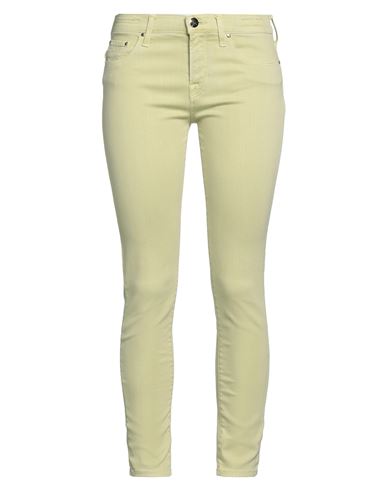 Jacob Cohёn Woman Denim Pants Light Green Size 26 Lyocell, Cotton, Polyester, Elastane