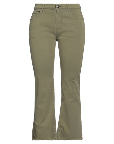 0/zero Construction Woman Jeans Military Green Size 33 Cotton, Lyocell, Viscose, Elastane