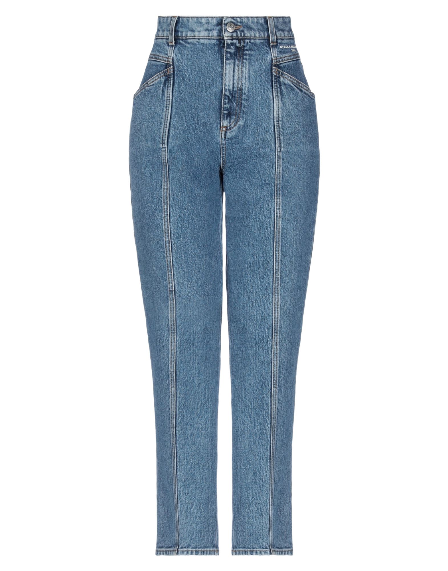 Shop Stella Mccartney Woman Jeans Blue Size 26 Cotton, Elastane