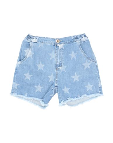 Shop Berna Toddler Girl Denim Shorts Blue Size 4 Cotton, Elastane