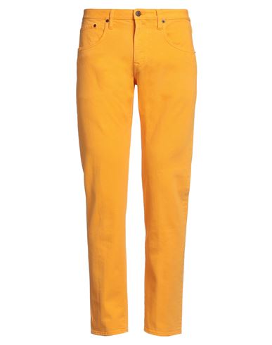 People (+)  Man Jeans Ocher Size 33 Cotton In Yellow