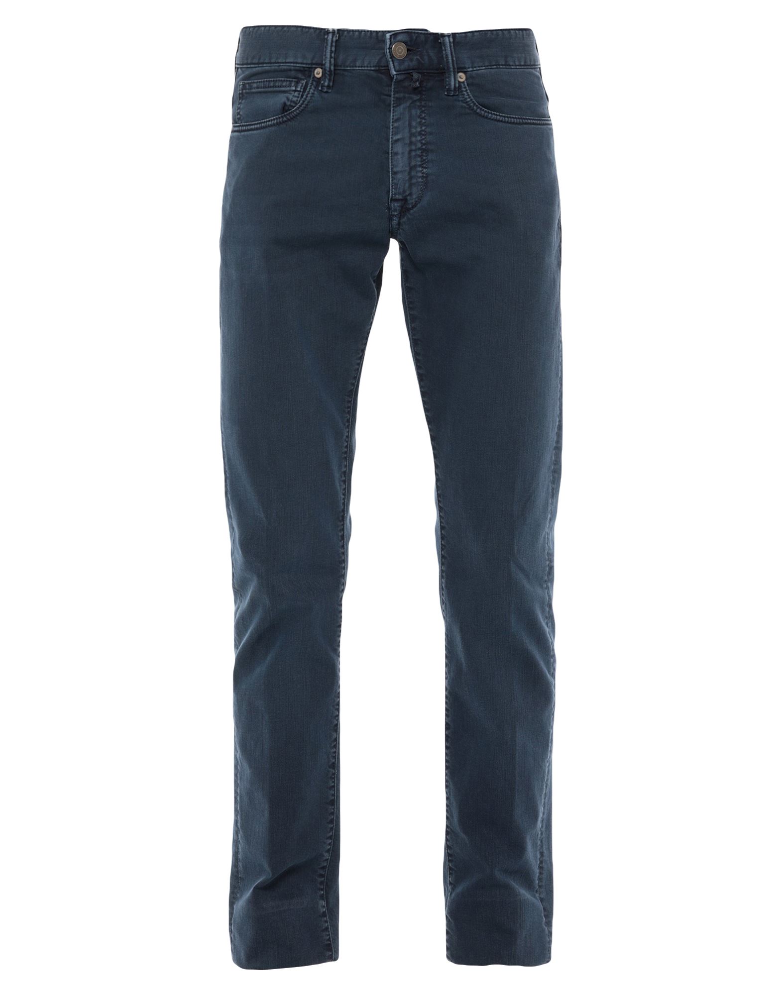 Incotex Man Straight Leg Jeans In Indigo Blue Denim In Blue