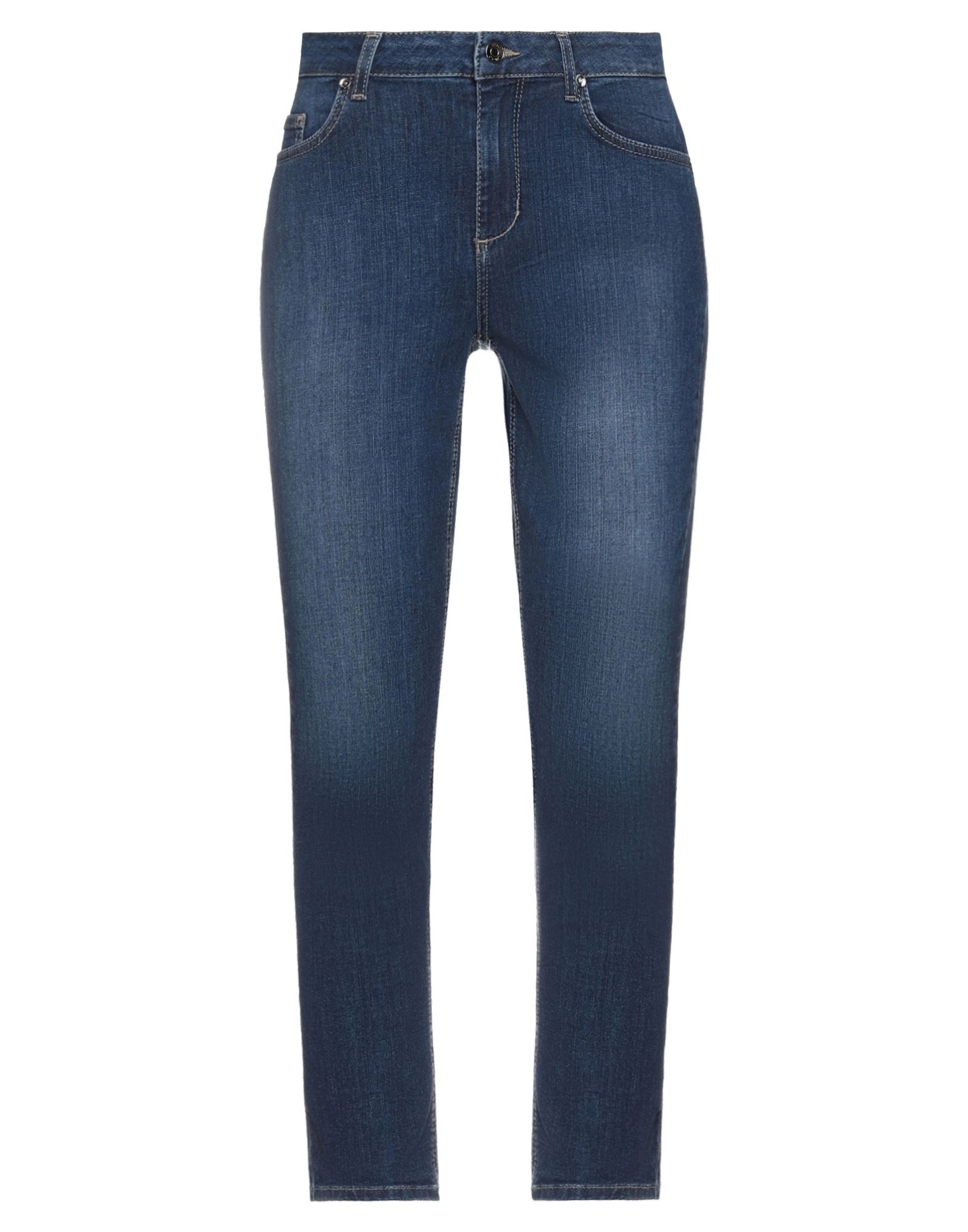 Shop Liu •jo Woman Jeans Blue Size 25w-28l Cotton, Elastane