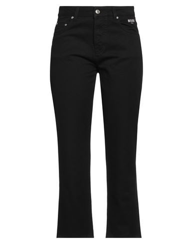 Woman Jeans Black Size 25 Cotton, Polyester, Elastane