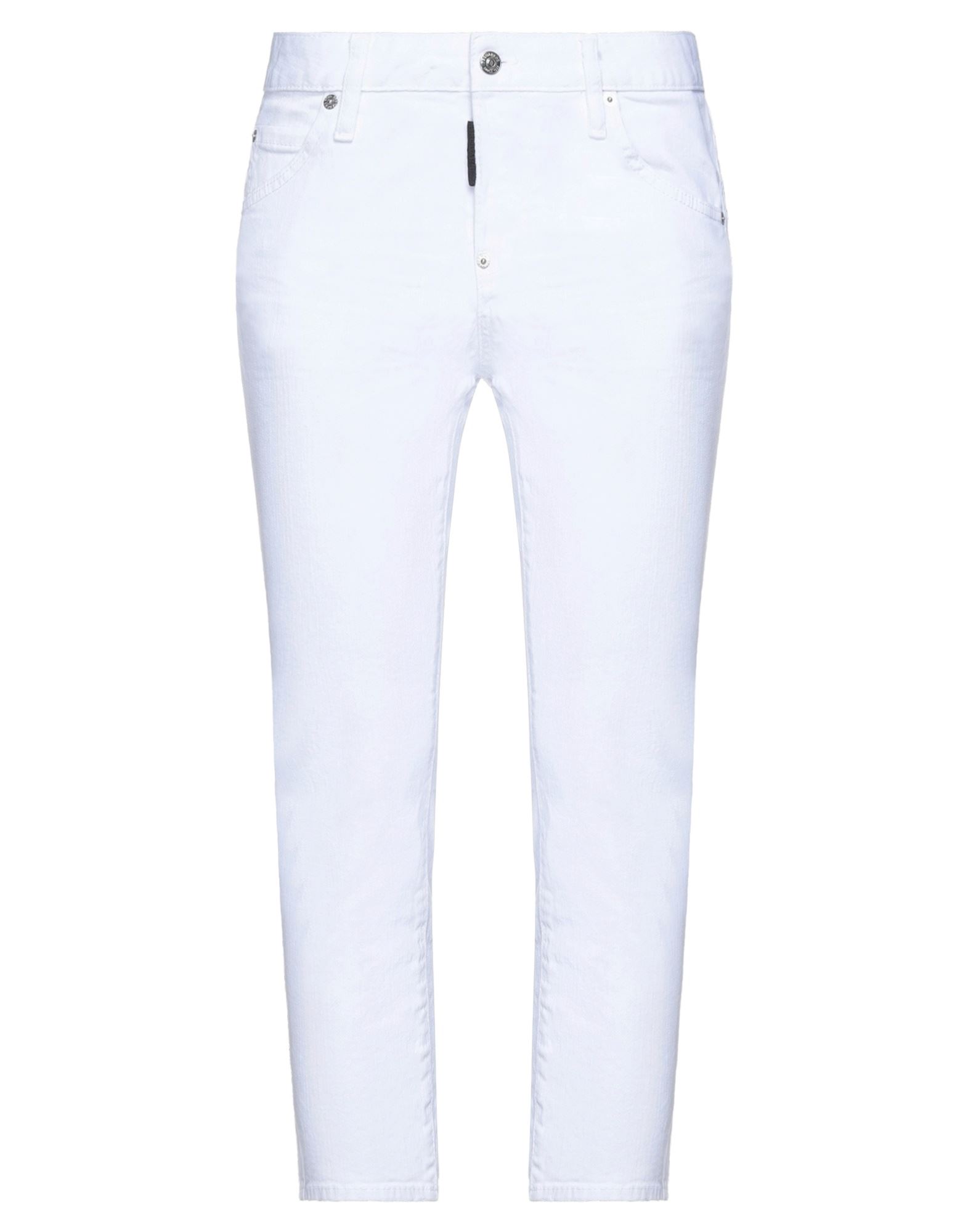 Dsquared2 Denim Cropped In White