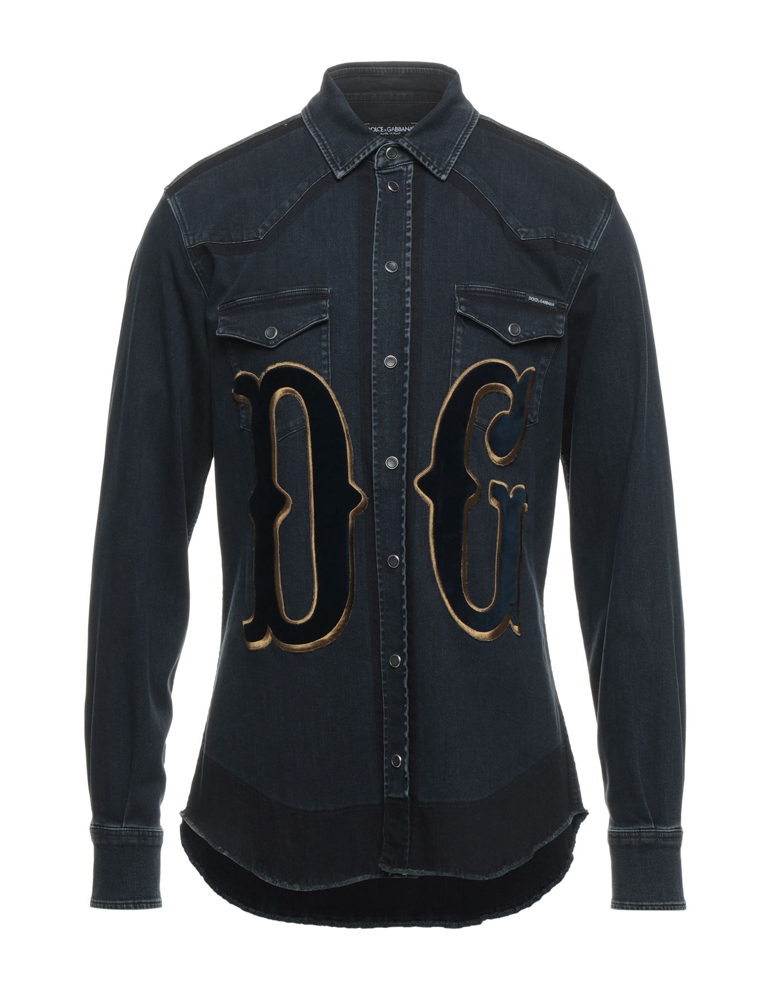 Dolce & Gabbana Denim Shirts In Blue