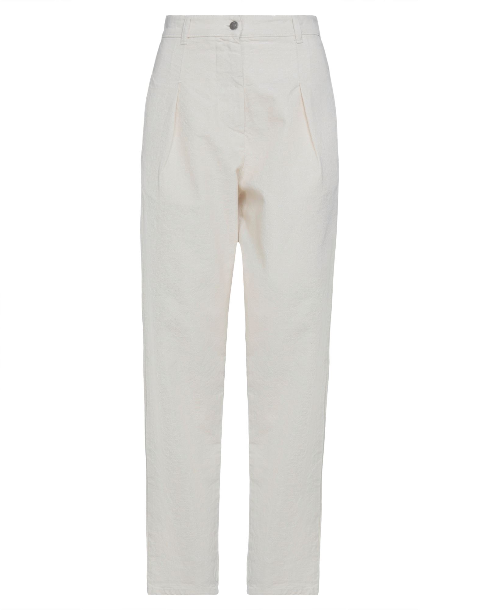 Shop 8pm Woman Pants Ivory Size M Cotton, Viscose, Polyester, Polyamide In White