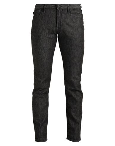 Emporio Armani Man Jeans Black Size 30w-32l Cotton, Polyether, Elastane