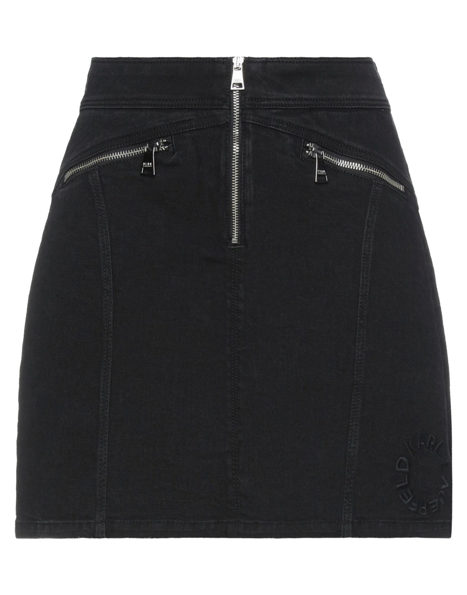 Karl Lagerfeld Denim Skirts In Black