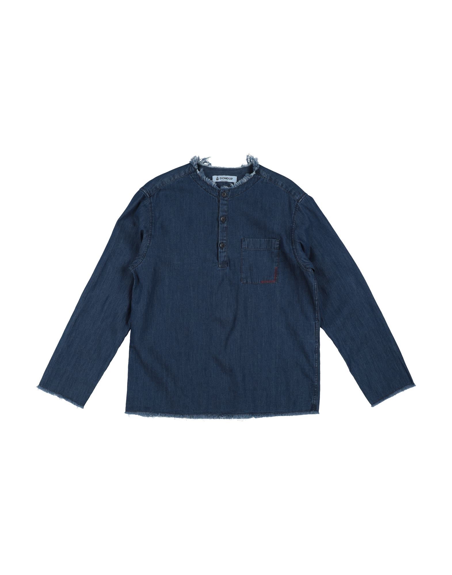 ＜YOOX＞ ★34%OFF！DONDUP ボーイズ 3-8 歳 デニムシャツ ブルー 4 コットン 100%画像