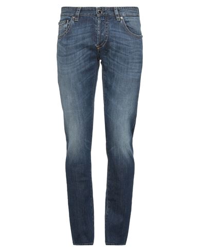 Moorer Man Jeans Blue Size 33 Cotton, Elastane In Blue